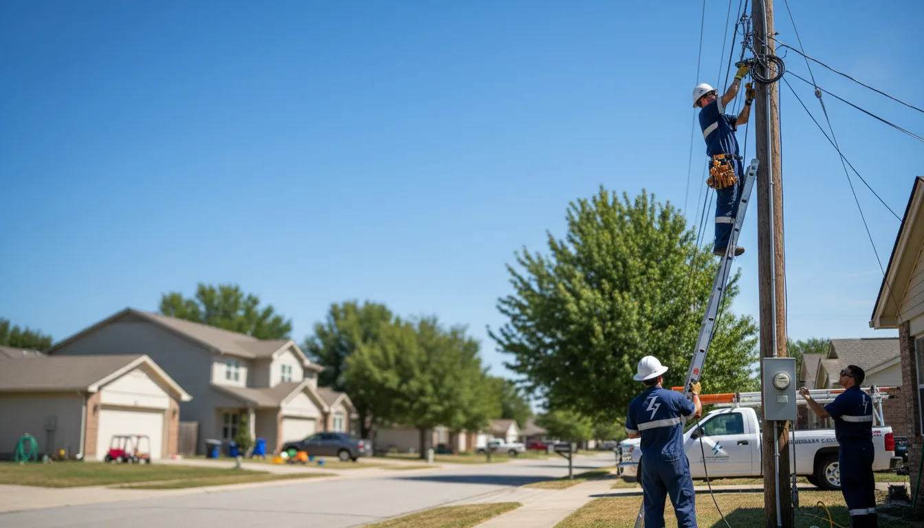 Residential electrician providing installation services in Bronson, KS